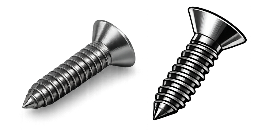countersunk flat head